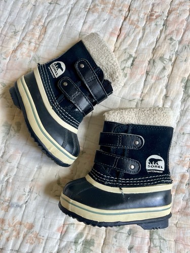 Schwarze sorel winterstiefel - schwarze,